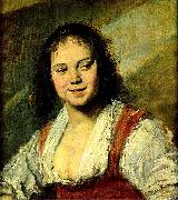 Frans Hals Die Zigeunerin oil painting artist